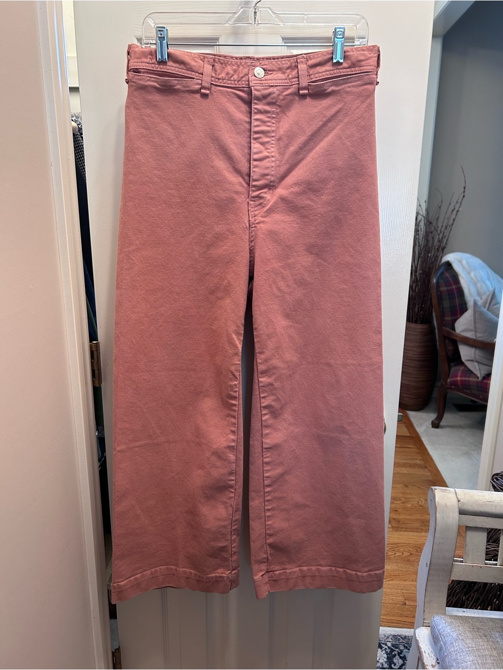 Veronica Beard Wide Leg Cynthia 12.5” Dusty Rose Gauchos w/25.5” Inseam. Size 31